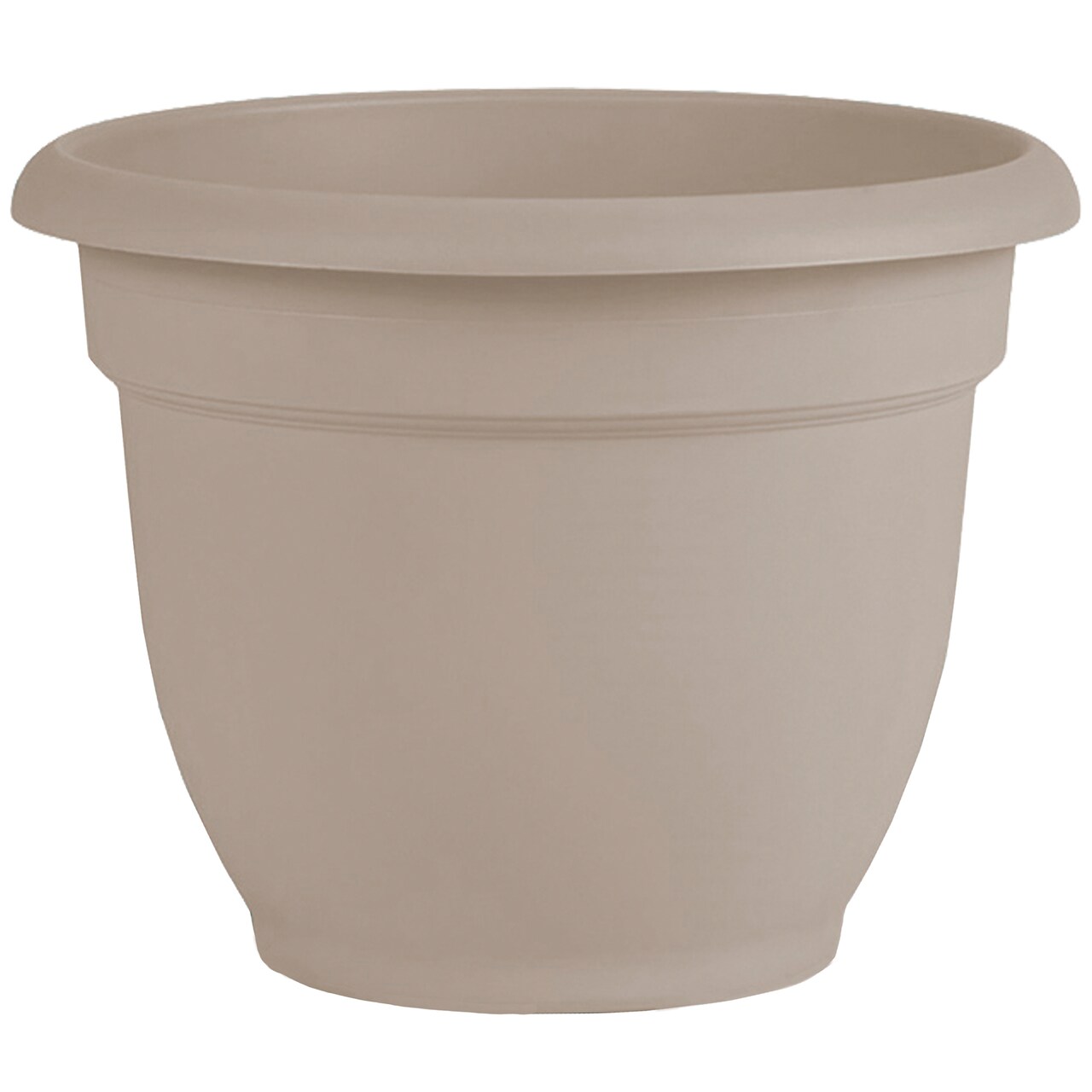 Bloem Ariana Pot Planter: 20" - Pebble Stone - Durable Resin Pot, Indoor and Outdoor Use, Gardening, Self Watering Disk Included, 11 Gallon Capacity